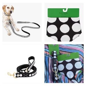 Kate Spade Art Dot Leash & Bandana for Dogs New size M/L
